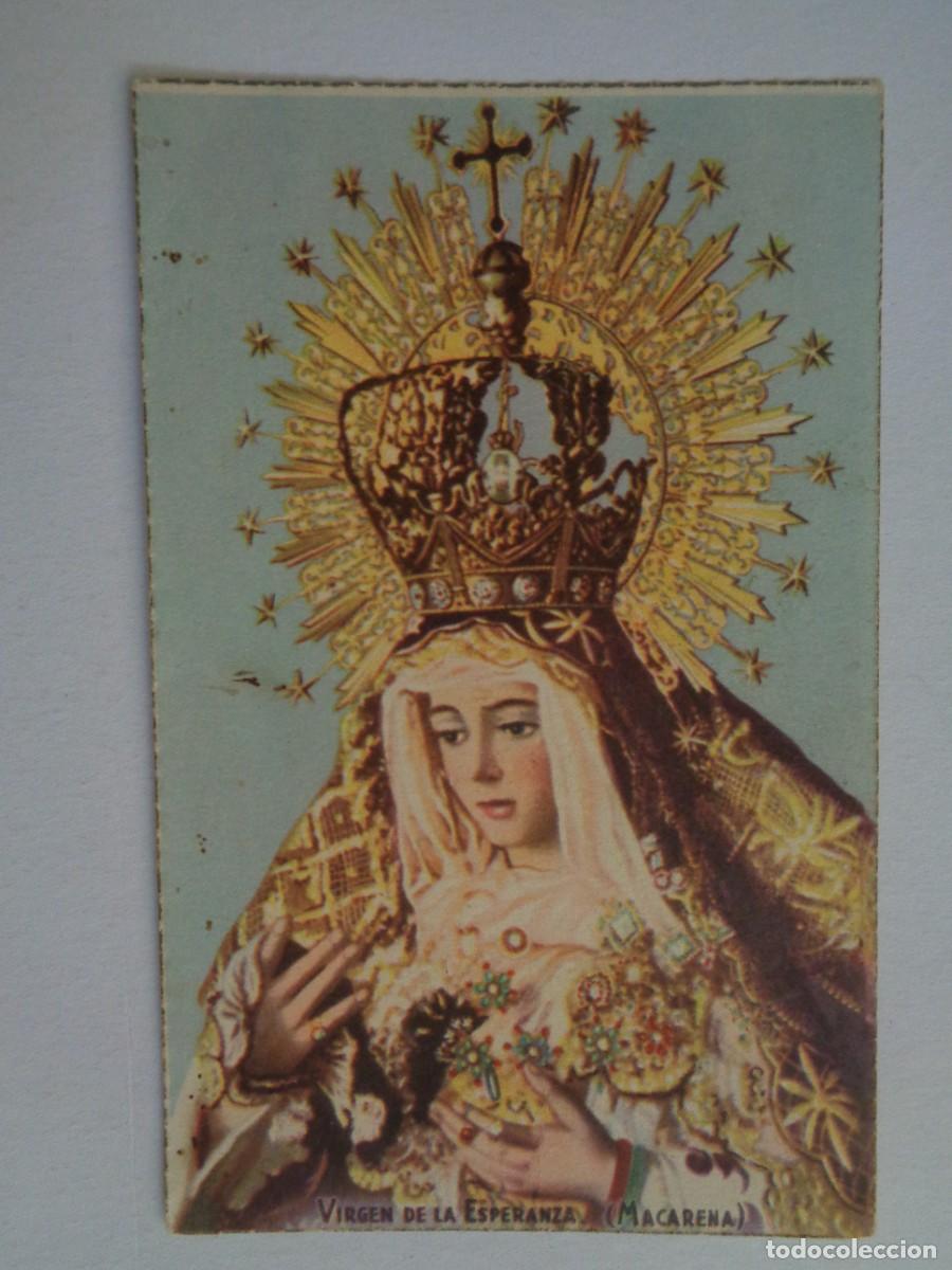 Cartes Postales: BONITA POSTAL CON DIBUJO DE LA VIRGEN DE LA ESPERANZA MACARENA. A&Ntilde;OS 40