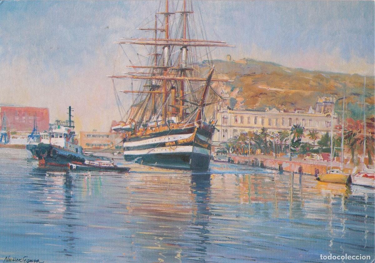 Postales: POSTAL DE LA OBRA DE N&Uacute;&Ntilde;ES SEGURA, EL AMERIGO VESPUCCI &ndash; ED. BEASCOA &ndash; S/C