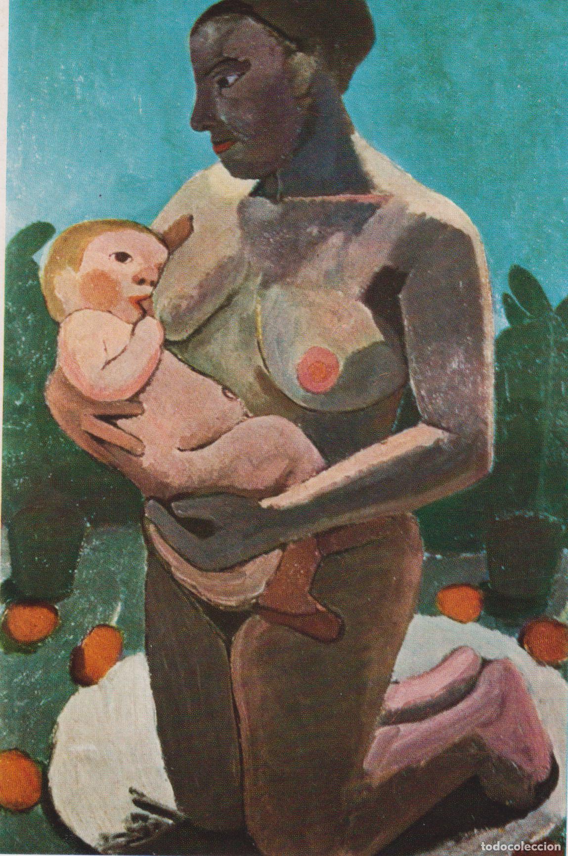 Postales: POSTAL DE LA OBRA DE MODERSOHN BECKER, MADRE CON NI&Ntilde;O &ndash; ANTON SCHROLL &ndash; S/C