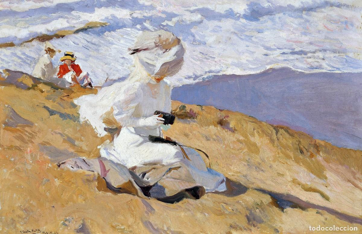 Postales: Postal del cuadro Instant&aacute;nea, Biarritz, de Joaqu&iacute;n Sorolla. Tema: Pintura, Arte.