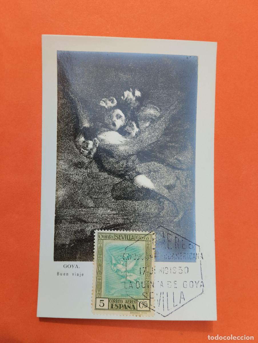 Postales: POSTAL. GOYA. BUEN VIAJE. LA QUINTA DE GOYA 1930 SEVILLA