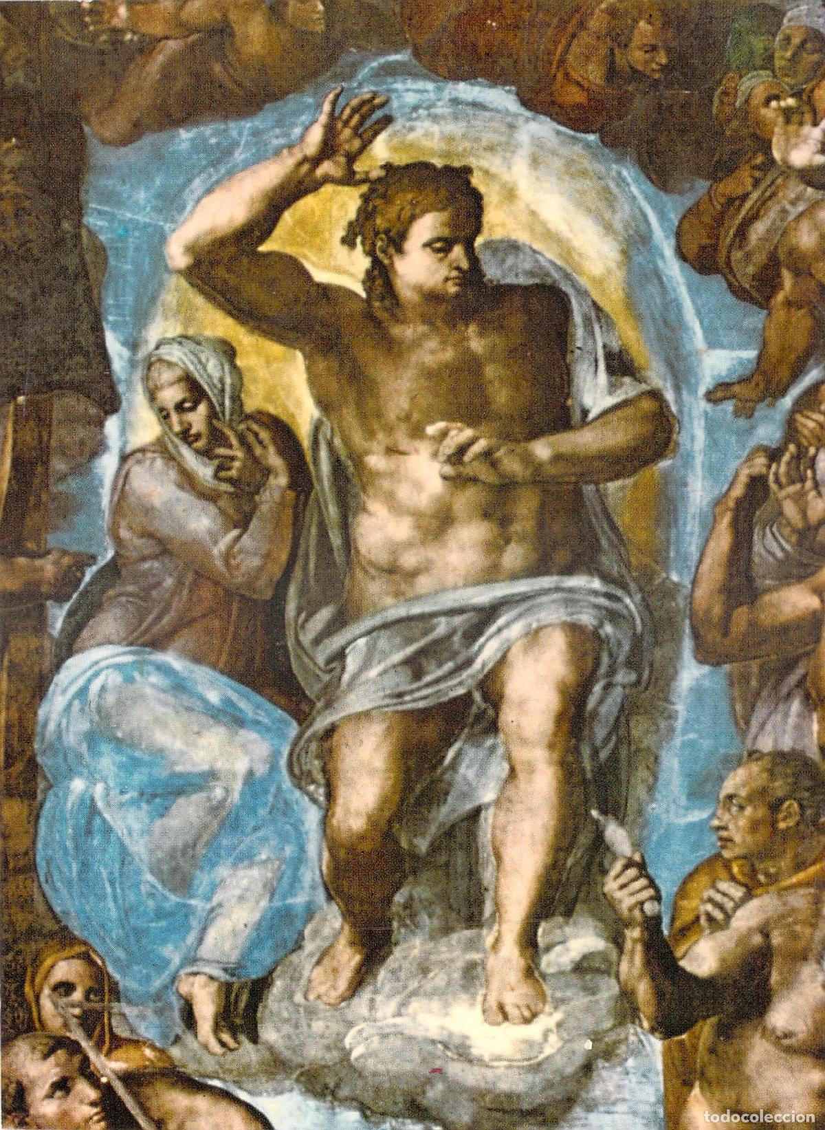 Postales: Postal de la Capilla Sixtina: Cristo Juez en el Vaticano