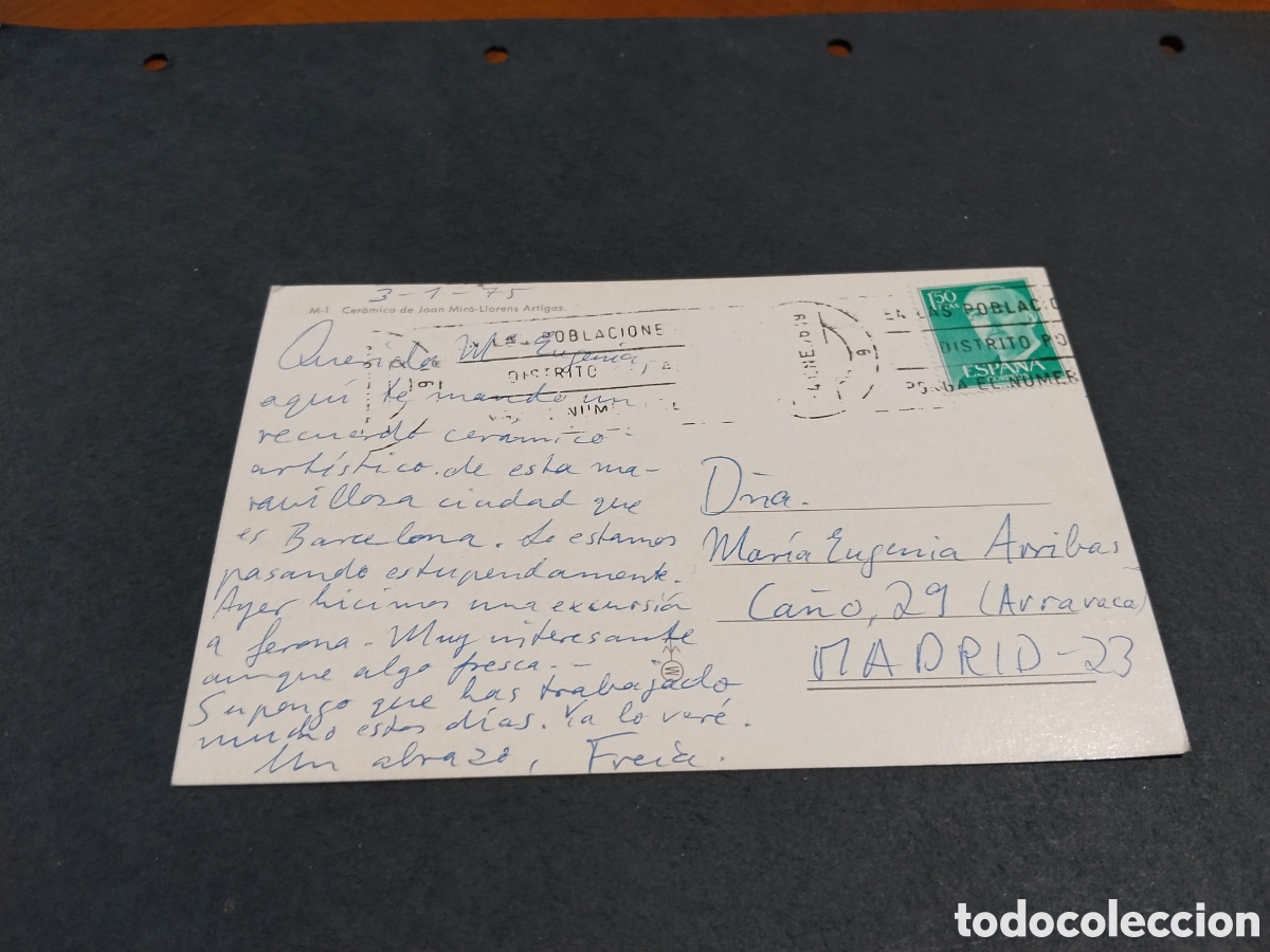 Postales: Postal cer&aacute;mica de Joan Mir&oacute; - Foto 2