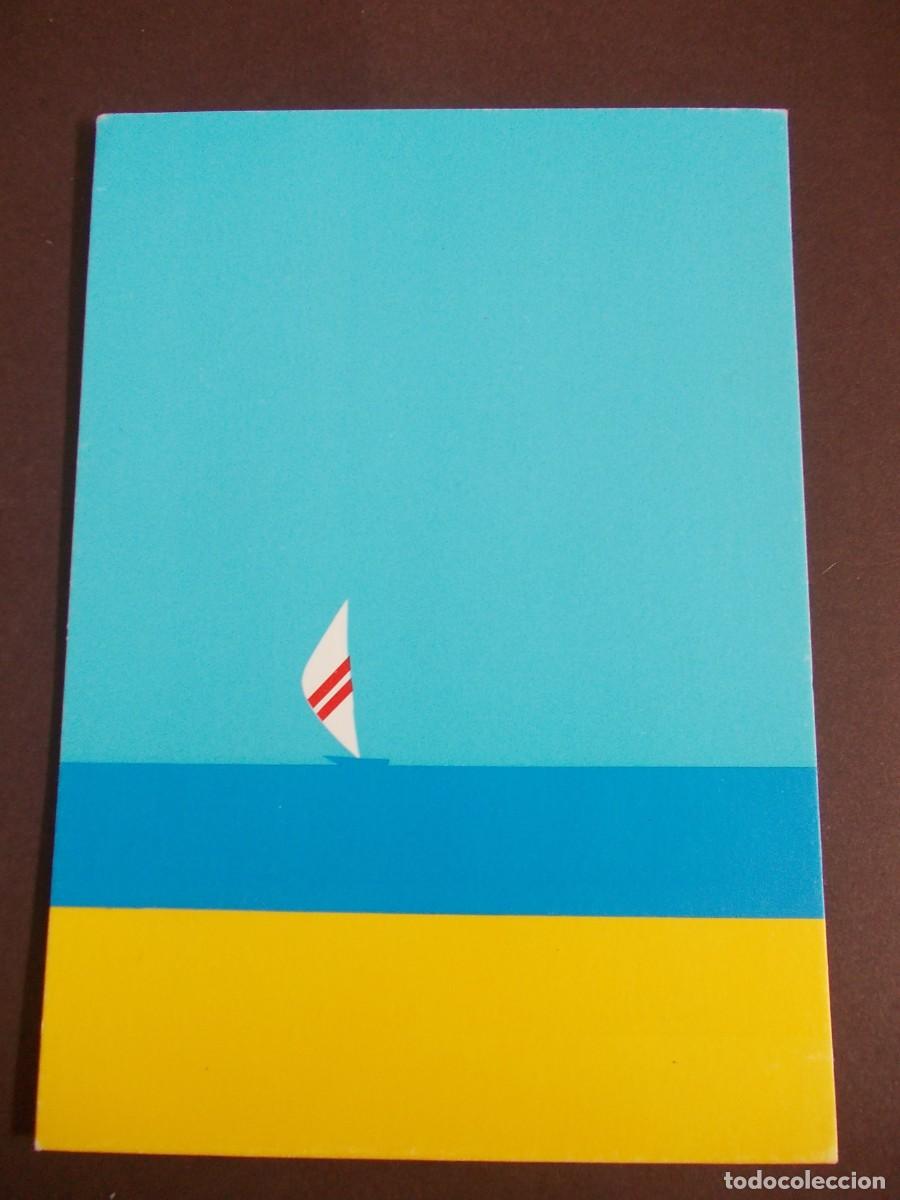 Postkarten: Postal art&iacute;stica Sailboat Britta Westhausen Stenders Forlag arte dan&eacute;s minimalista paisaje