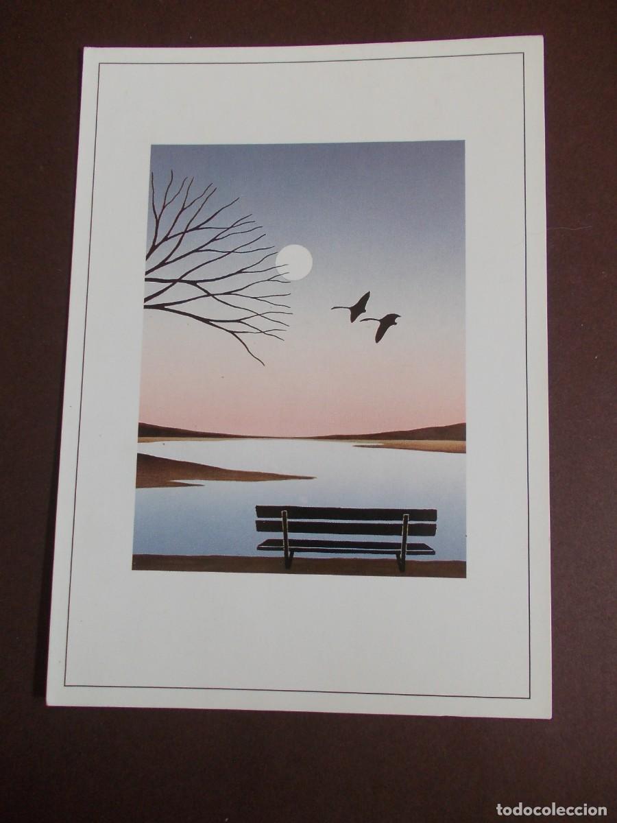 Postkarten: Postal Sunset Cliff Scene Robert Grabarić Fa. DILEO arte gr&aacute;fico alem&aacute;n paisaje minimalista vintage