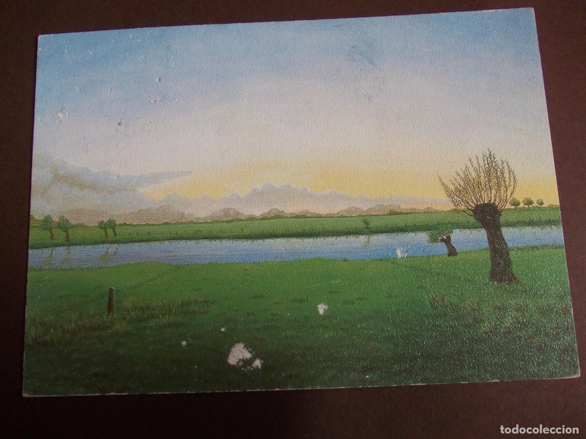Postkarten: Postal Weites Land Wide Country Inge Hussel Kunstverlag Deutsch paisaje rural vintage
