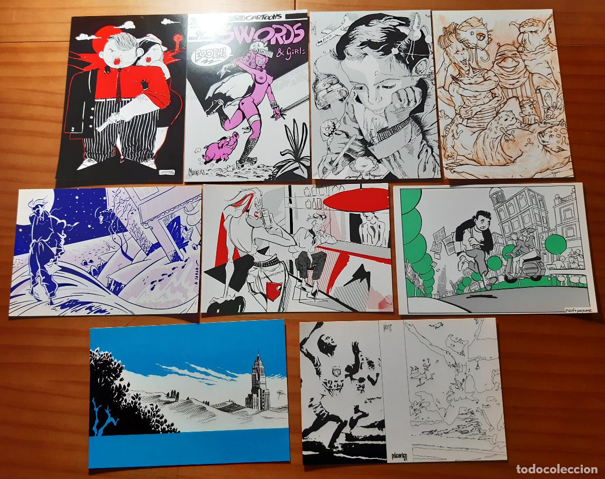 Cartes Postales: 9 POSTALES SIN CIRCULAR - PACO RICO, FRANCISCO YEPES CANDEL, JOSE LUIS MUNUERA... - PERFECTO ESTADO