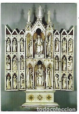 Postales: POLIPTICO ITALIANO DE MARFIL, SEGUNDSA MITAD DEL SIGLO XIV.-MUSEO LAZARO - LAZARO&acute;S MUSEUM.- MADRID