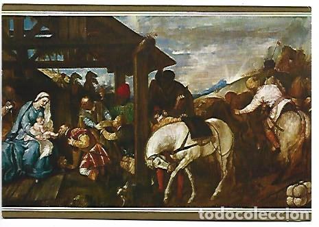 Postales: &rdquo; LA ADORACION DE LOS MAGOS &rdquo;.- (TIZIANO), MUSEO DEL PRADO.- MADRID
