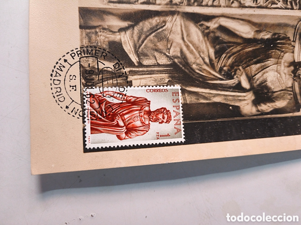 Postales: Postal Alonso Berruguete. Con sello - Foto 3