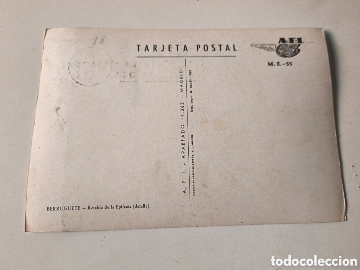 Postales: Postal Berruguete. Con sello - Foto 2