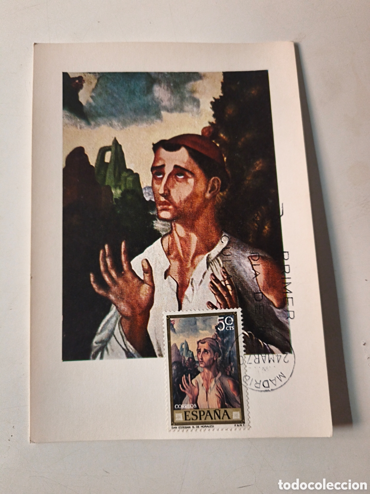 Postales: Postal Luis de Morales. Con sello - Foto 1