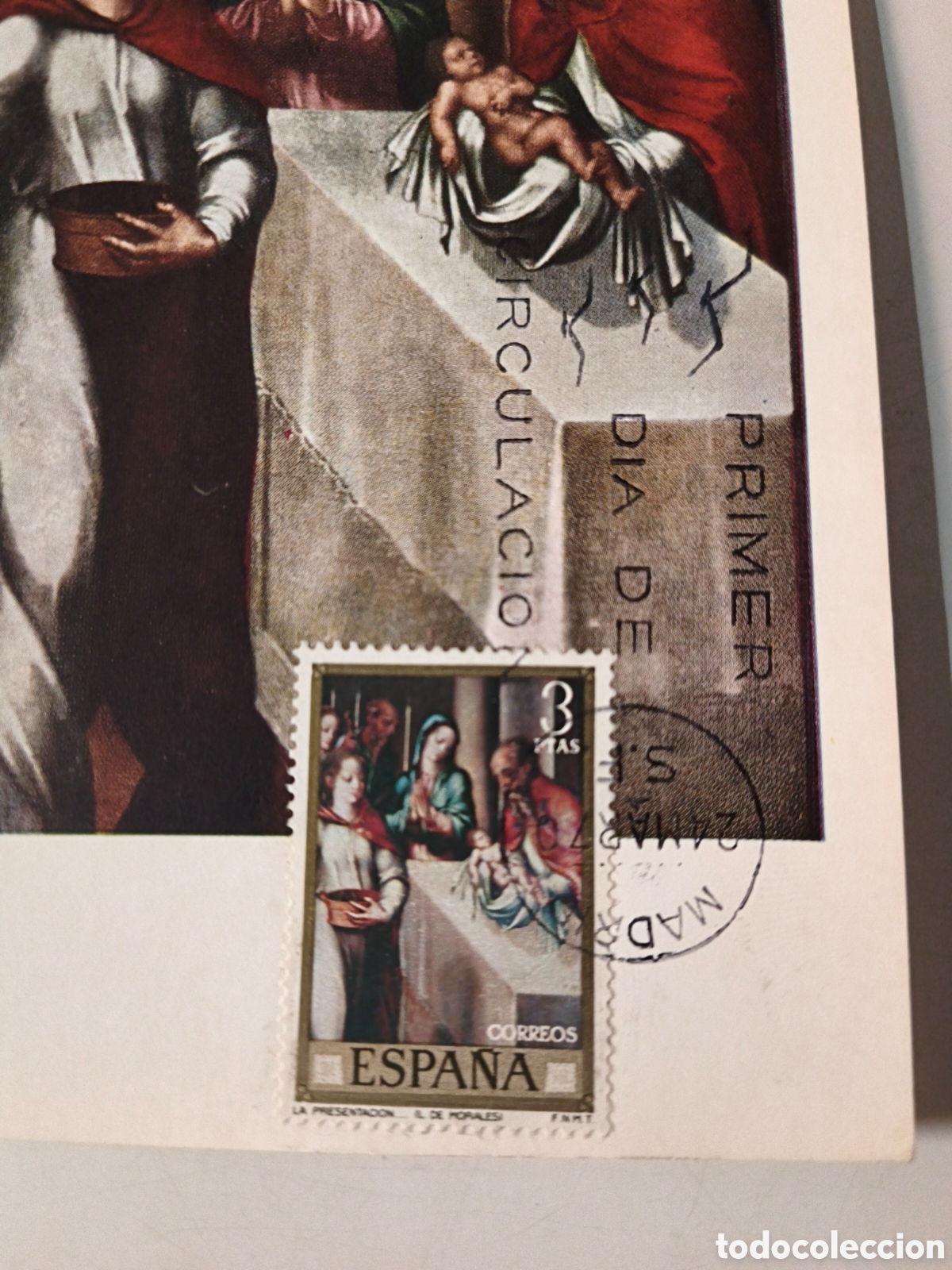 Postales: Postal Luis de Morales. Con sello - Foto 3