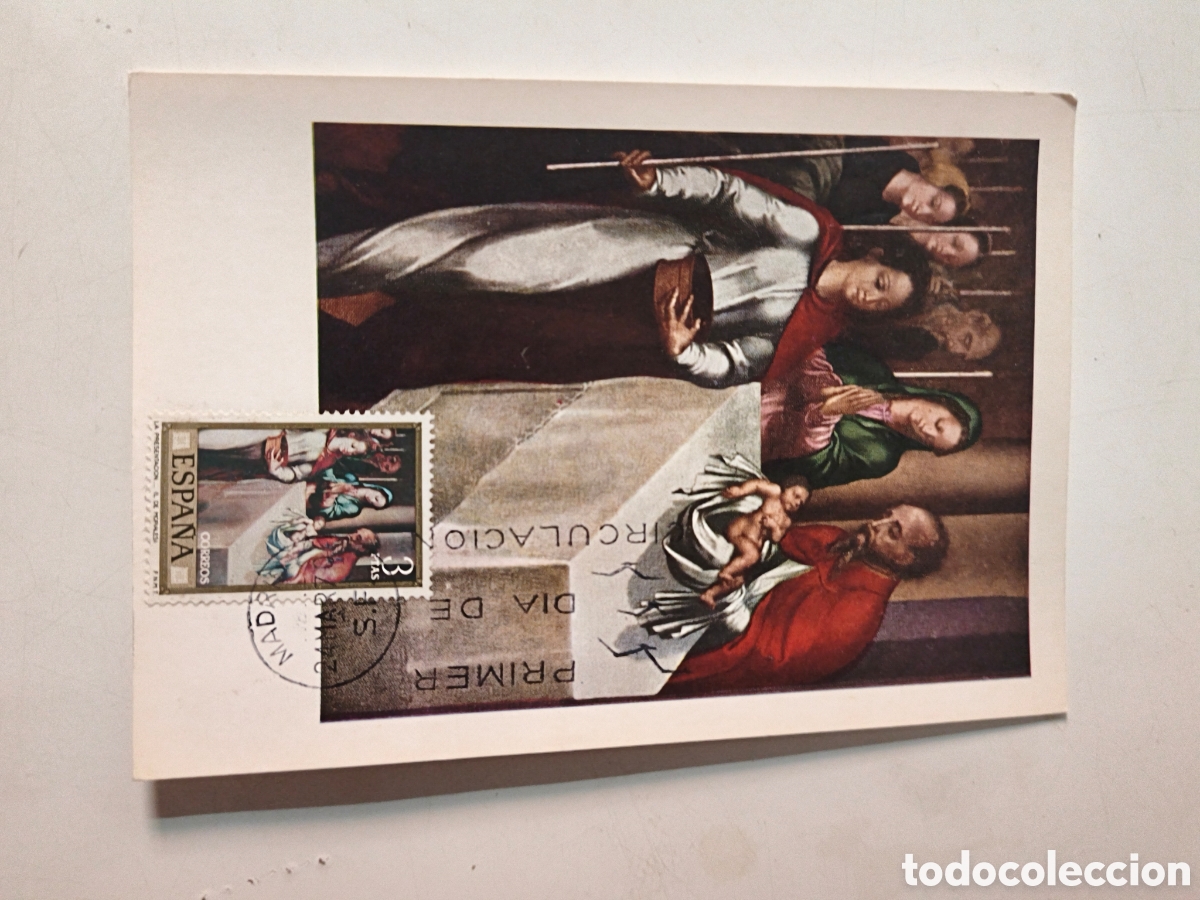 Postales: Postal Luis de Morales. Con sello - Foto 1