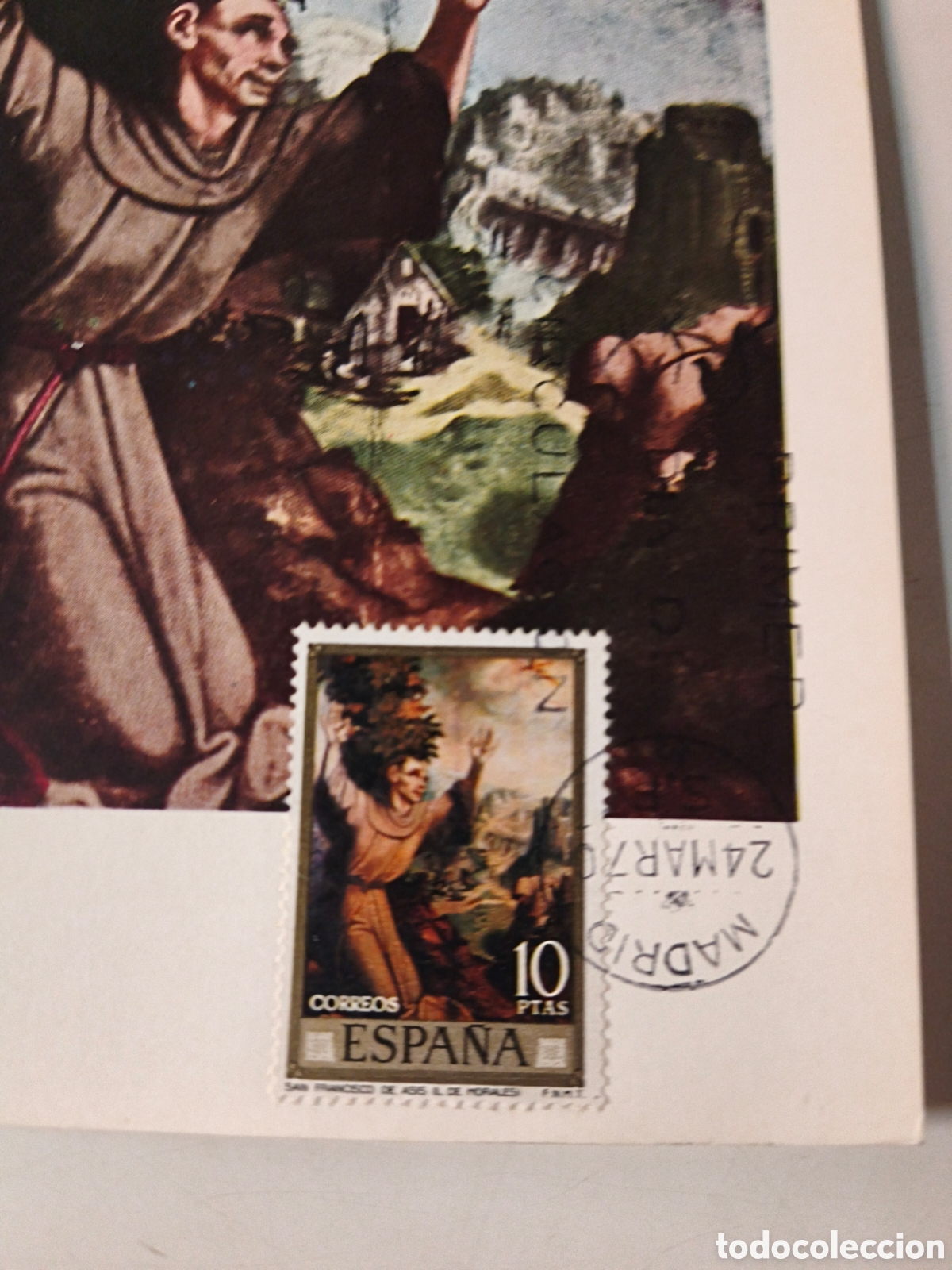 Postales: Postal Luis de Morales. Con sello - Foto 3