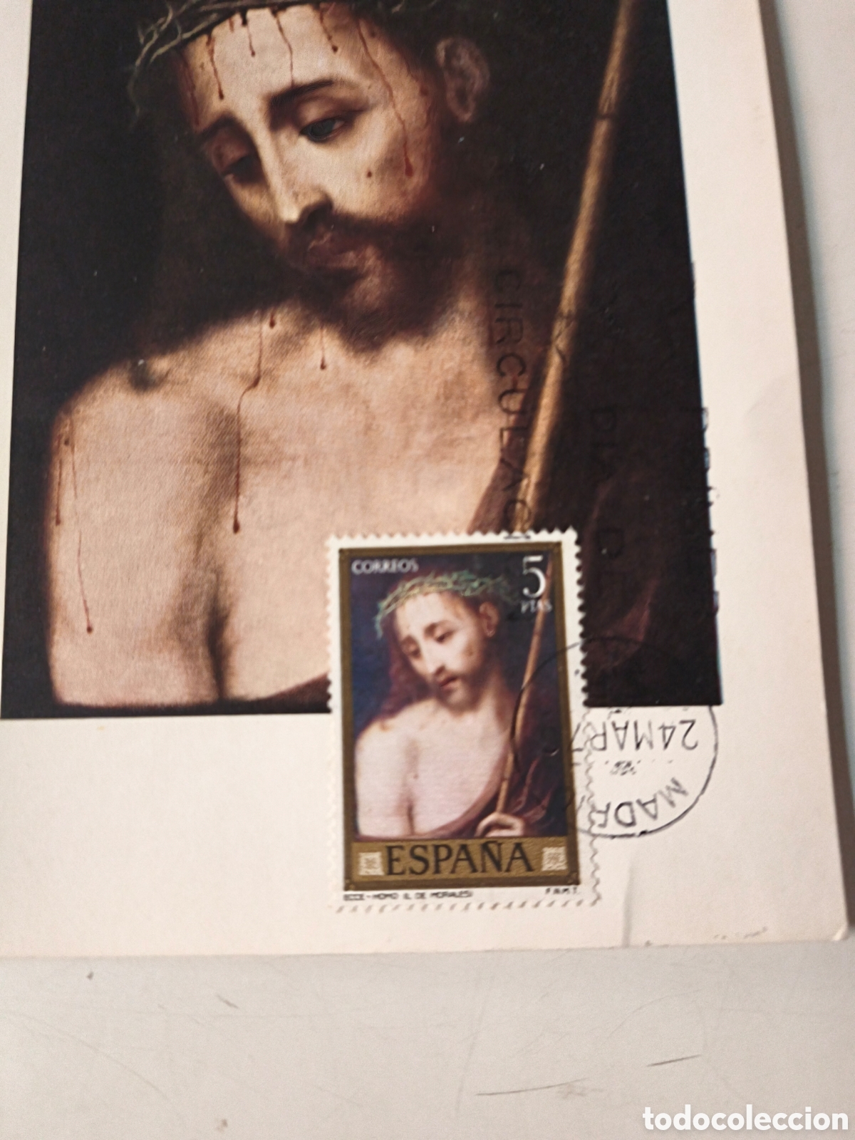 Postales: Postal Luis de Morales. Con sello - Foto 3