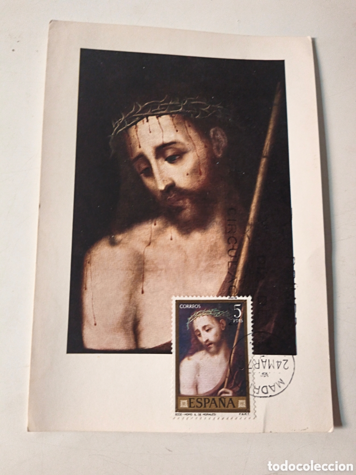 Postais: Postal Luis de Morales. Con sello
