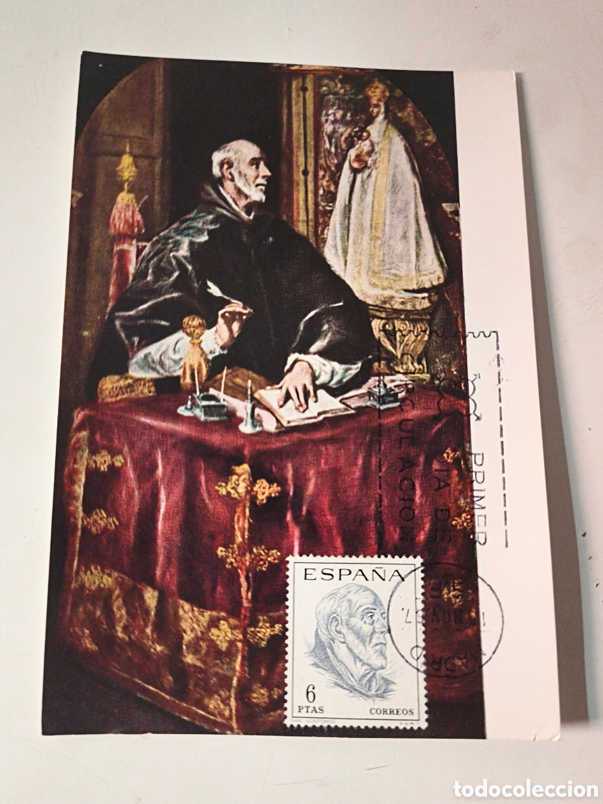 Postales: Postal San Ildefonso. Con sello - Foto 1