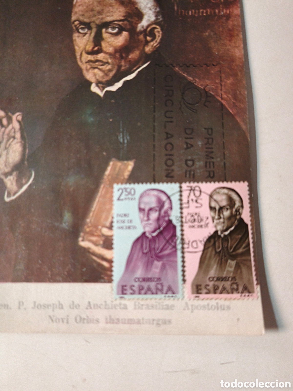 Postales: Postal Jose de Anchieta. Con sello - Foto 3