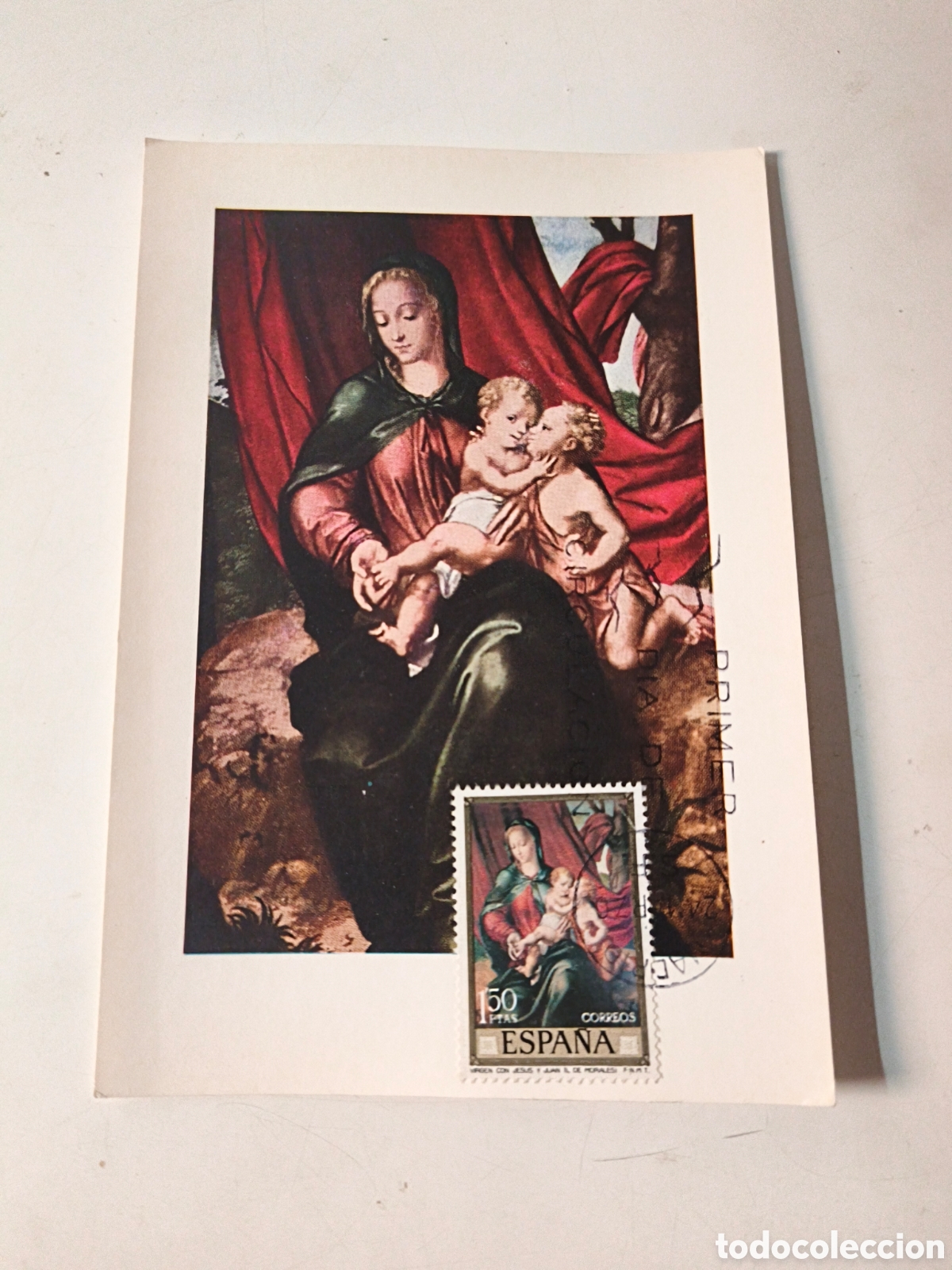 Postales: Postal Luis de Morales. Con sello - Foto 1