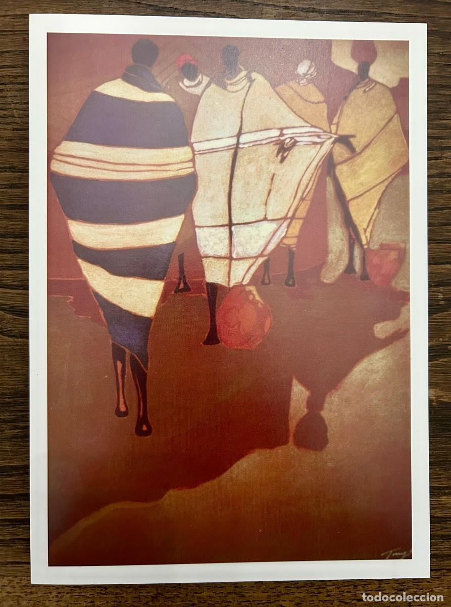 Cartes Postales: WOMEN IN VILLAGE - SOUTHERN AFRICA - PAINTED BY TONY HUDSON - PRIME ARTS