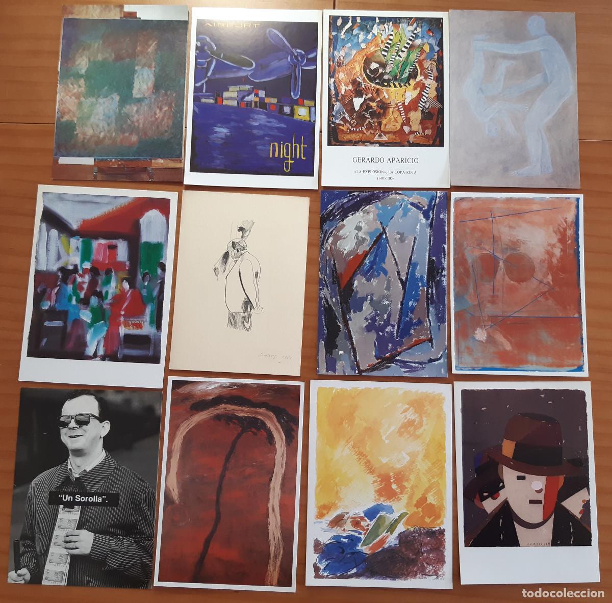 Cartoline: 12 TARJETAS - GALER&Iacute;A TEMPLE - SANTIAGO SERRANO, DIS BERLIN, GERARDO APARICIO... - PERFECTO ESTADO