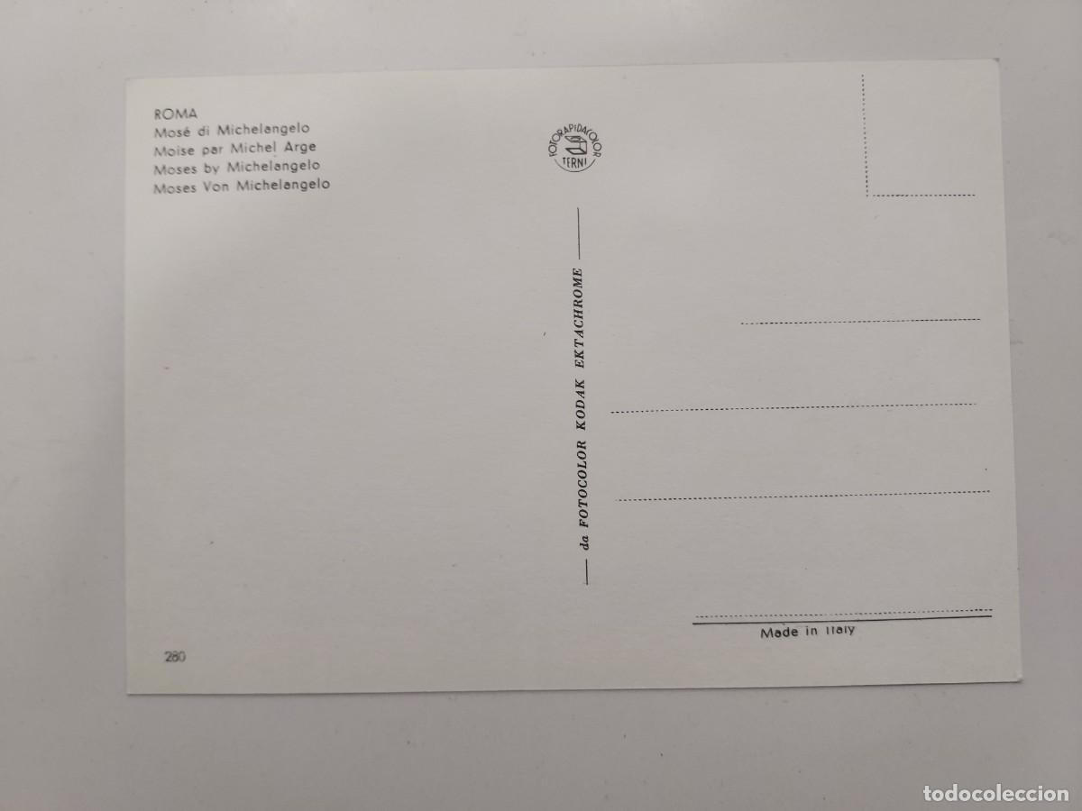 Postales: POSTAL ROMA MOSE DI MICHELANGELO. SIN CIRCULAR - Foto 2