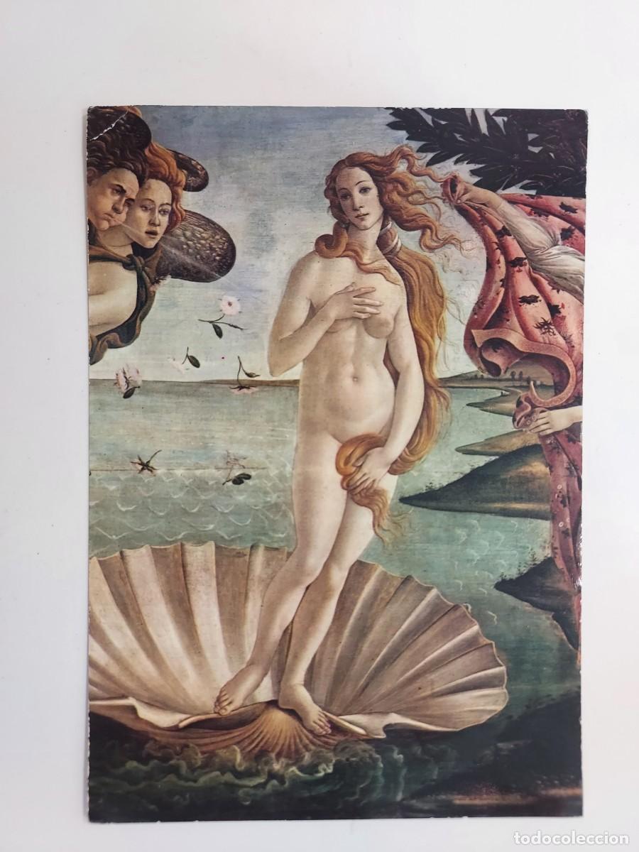 Postales: POSTAL FIRENZE GALLERIE UFFIZI. BOTTICELLI. NASCITE DI VENERE. SIN CIRCULAR