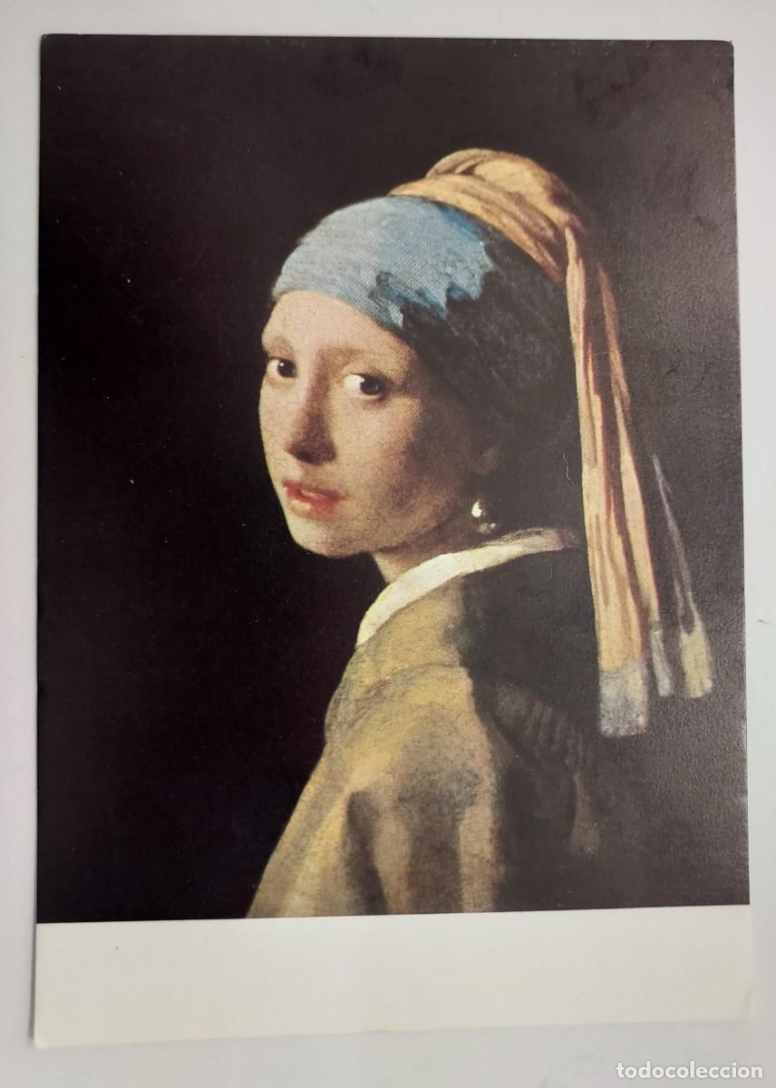 Postales: POSTAL JOHANNES VERMEER. CABEZA DE UNA MUCHACHA. S/C. (LA JOVEN DE LA PERLA) Mauritshuis