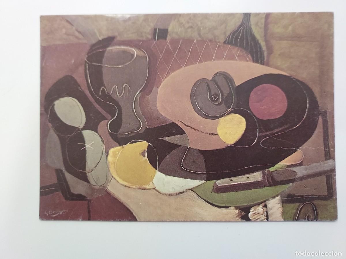 Postales: POSTAL GEORGES BRAQUE. NATURALEZA MUERTA CON CUCHILLO. CUBISMO. STEDELIJK MUSEUM AMSTERDAM. ESCRITA