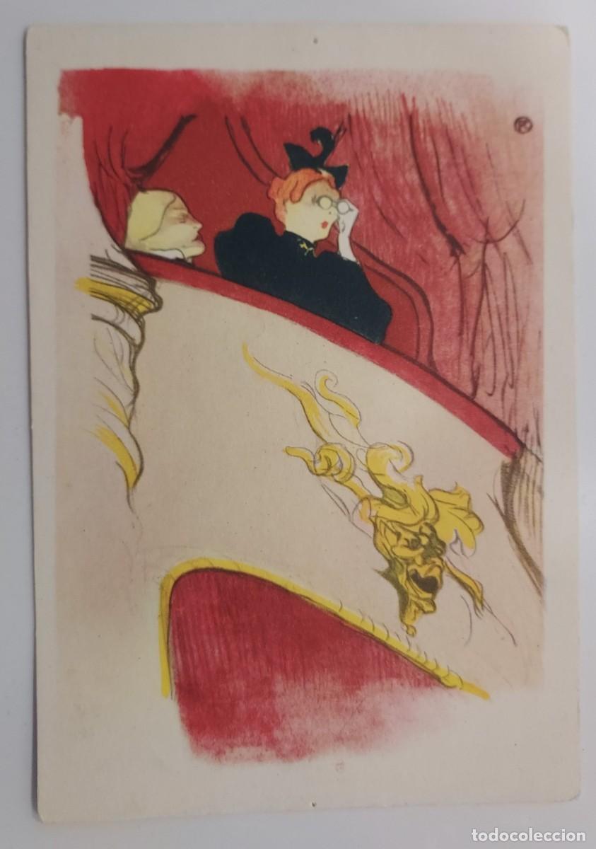 Postales: POSTAL H. DE TOULOUSE LAUTREC. PROGRAMME POUR LE THEATRE LIBRE. LITHOGRAPHIE. S/C. MUSEE D'ALBI