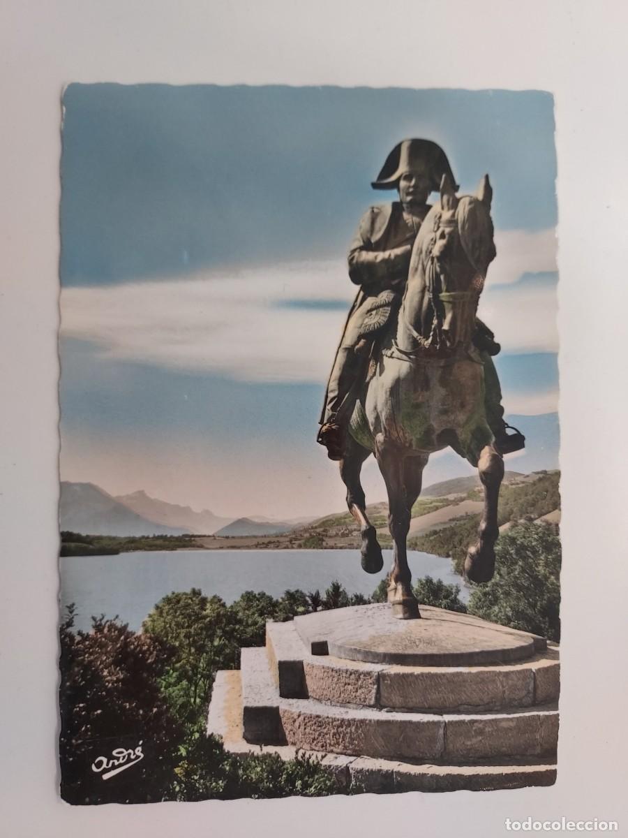 Postales: POSTAL estatua ecuestre de Napole&oacute;n Bonaparte en Laffrey (Is&egrave;re, Francia). s/c. Emmanuel Fr&eacute;miet