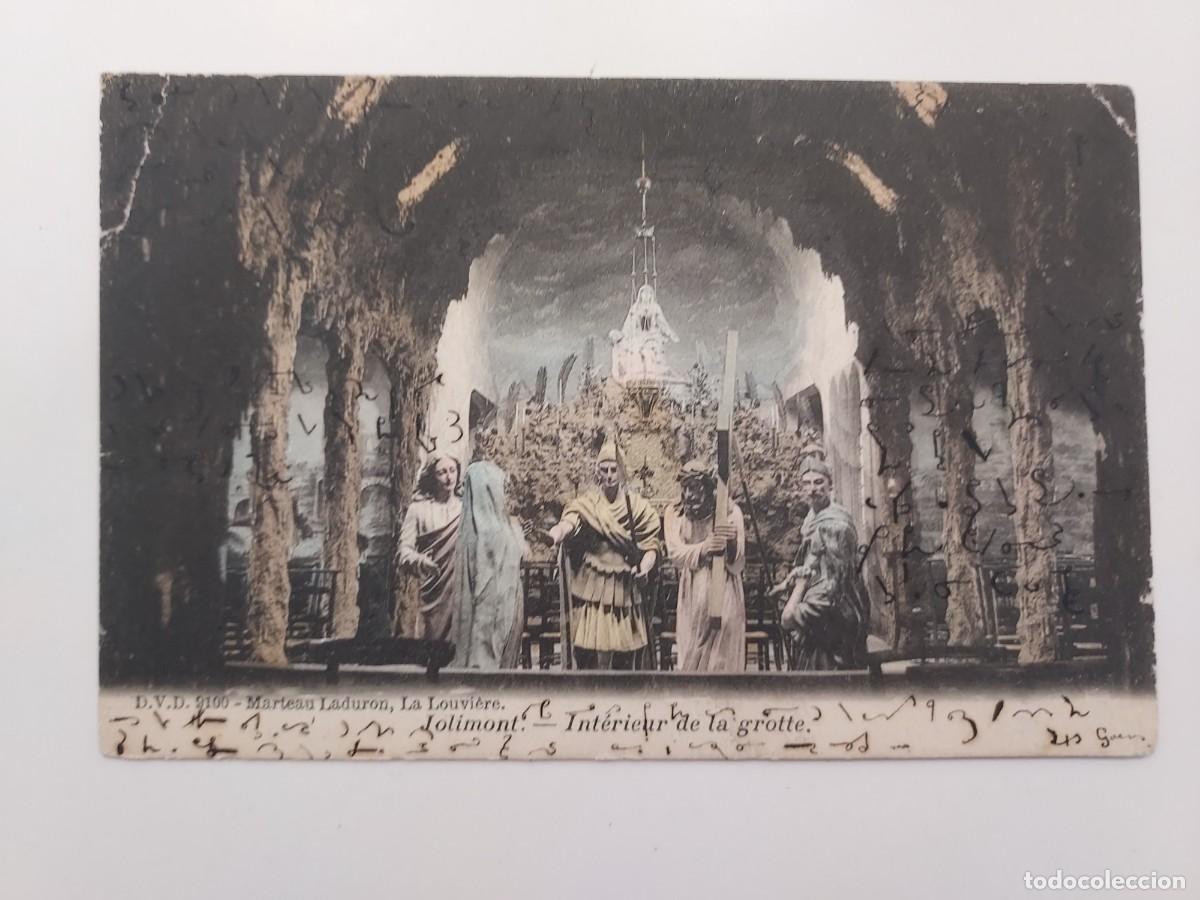 Postales: POSTAL ANTIGUA. D. V. D. 9100. MARTEAU LADURON, LA LOUVIERE. JOLIMONT. INTERIEUR GROTTE. BELGICA