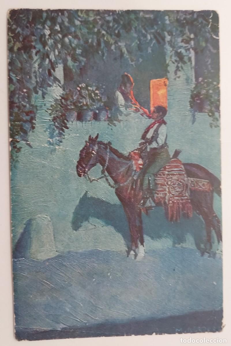Postales: POSTAL ANTIGUA ILUSTRADA. M. BERTUCHI - PELANDO LA PAVA. S/C. EDICIONES VICTORIA, BARCELONA
