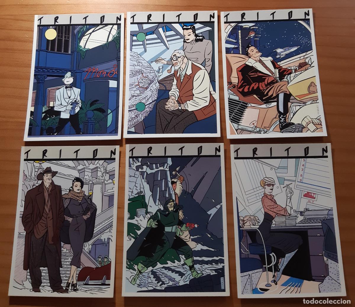 Cartoline: 6 POSTALES SIN CIRCULAR - DANIEL TORRES - TRITON - N&Uacute;MEROS 34 A 39 - PERFECTO ESTADO