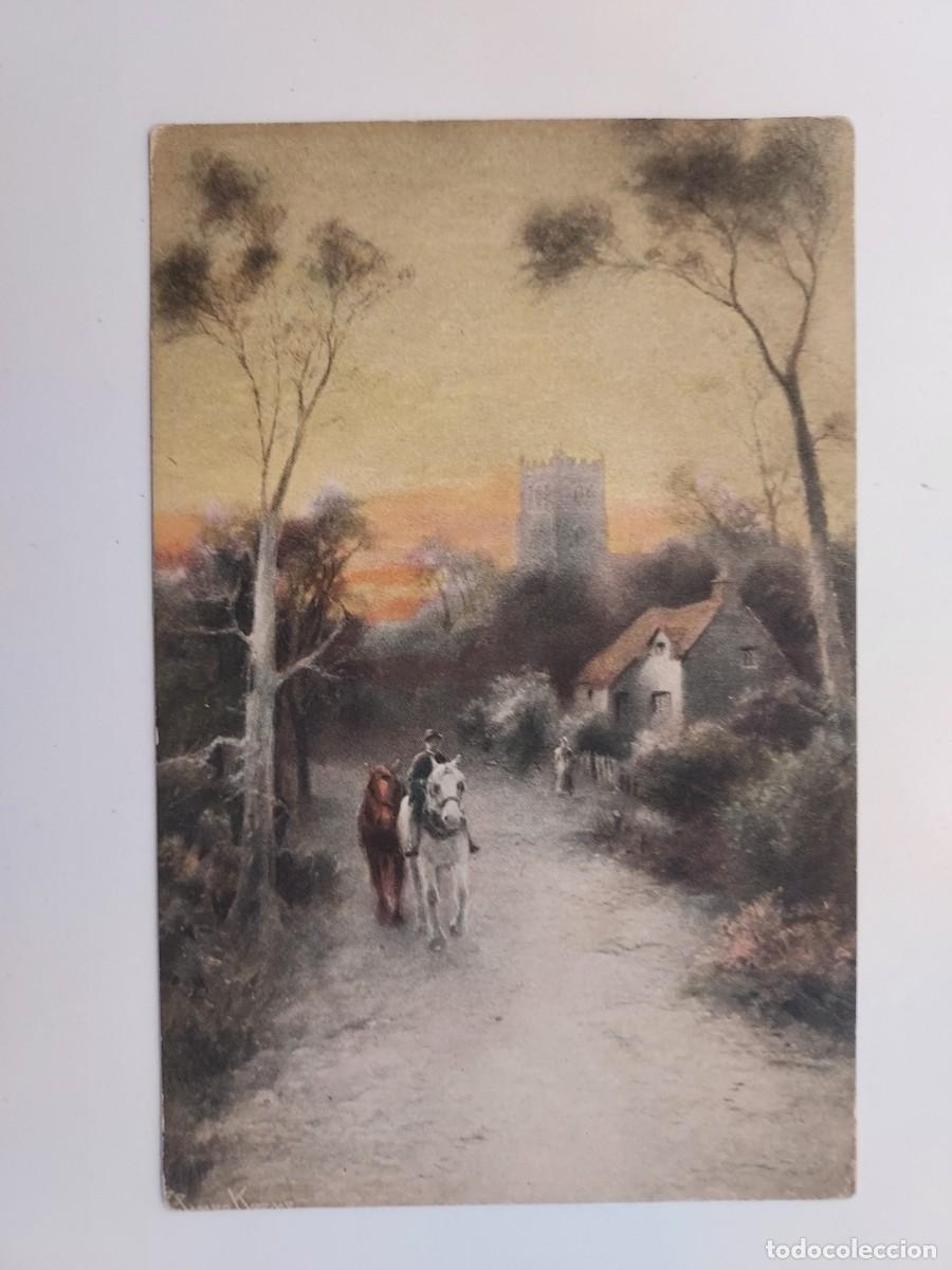 Postales: POSTAL ANTIGUA ILUSTRADA. Elmer Keene. Caballos. C. W. Faulkner & Co. s/c