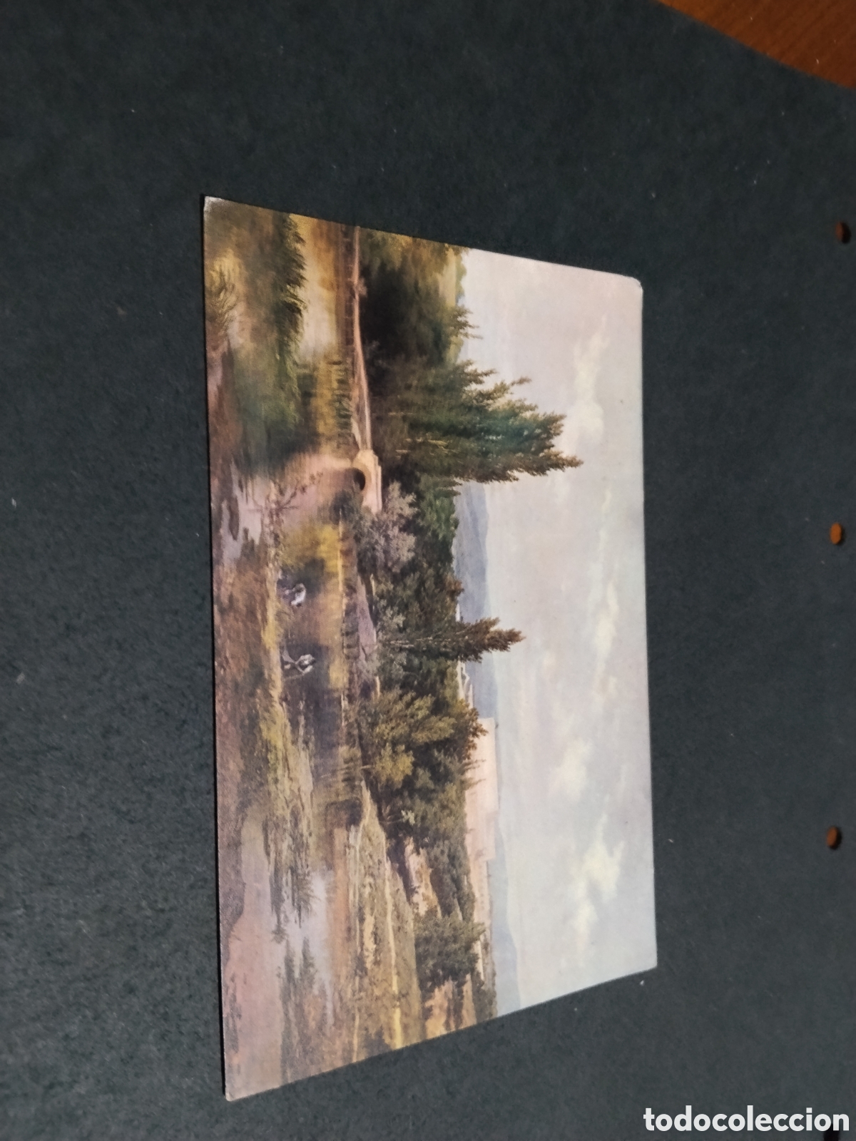 Postales: Postal arte orillas del manzanares, Carlos de Haes