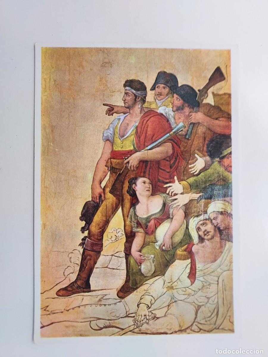 Postales: POSTAL SIG&Uuml;ENZA MUSEO DIOCESANO ESCENA GUERRA INDEPENDENCIA CIRCULO GOYA. 197O. S/C. Guadalajara