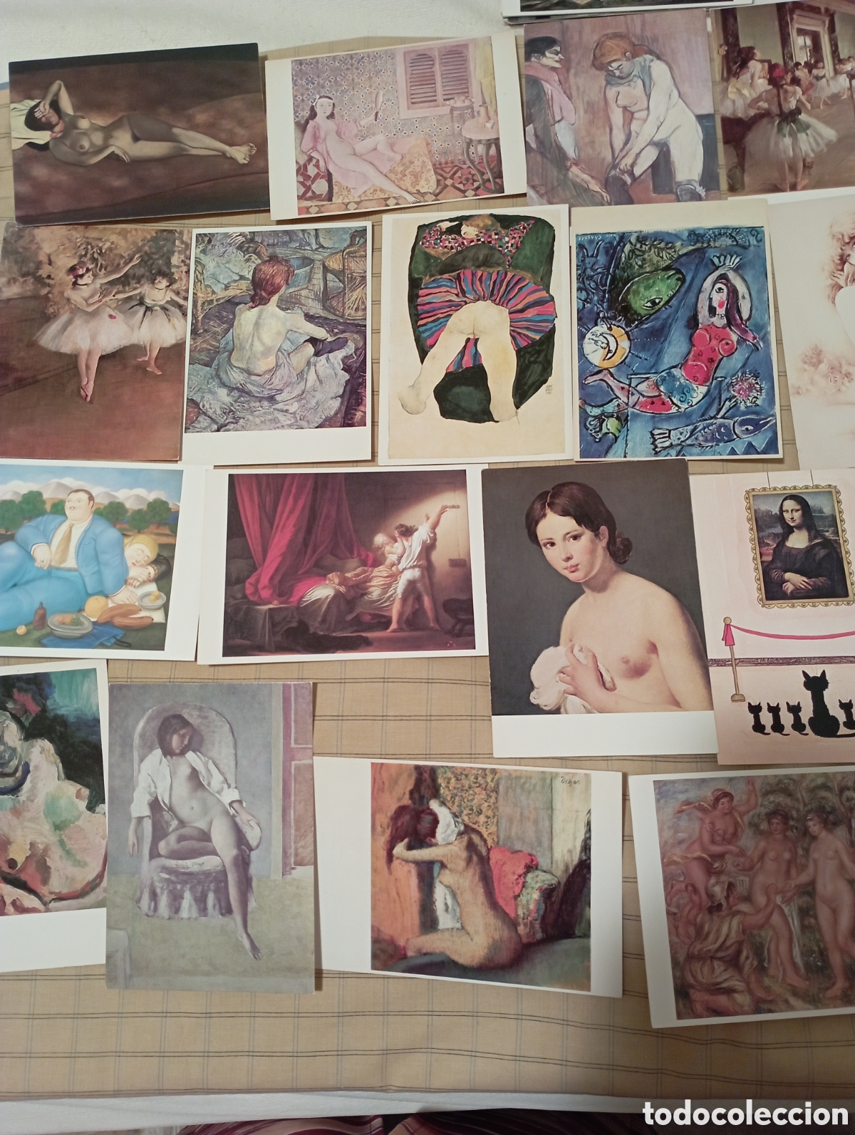 Postais: Mujer y erotismo. 80 postales vintage de Maestros de la pintura universal.