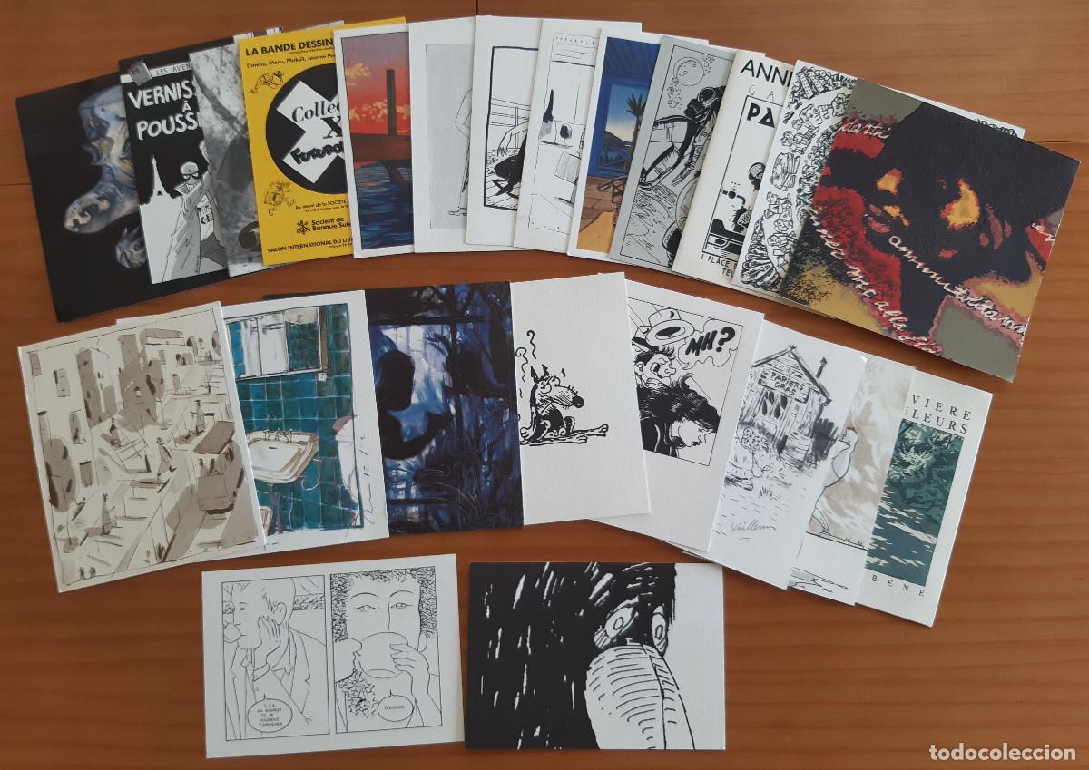 Cartoline: 23 TARJETAS INVITACI&Oacute;N - PAPIERS GRAS - HYMAN, LOUSTAL, MUZO. RICCI, AVRIL... - MUY BUEN ESTADO