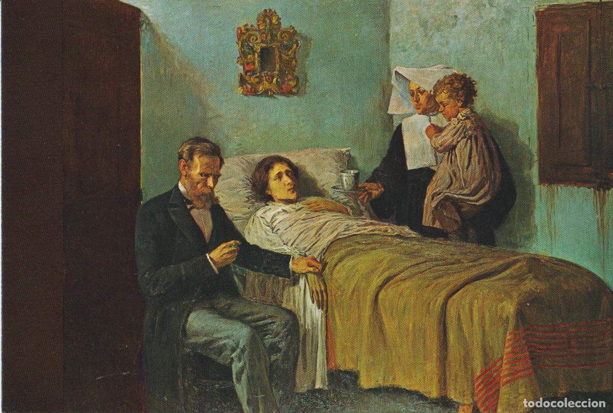 Postales: POSTAL DE LA OBRA DE PABLO RUIZ PICASSO, CIENCIA Y CARIDAD (1897) - M.EDICIONES DAVID N&ordm;3279 - S/C