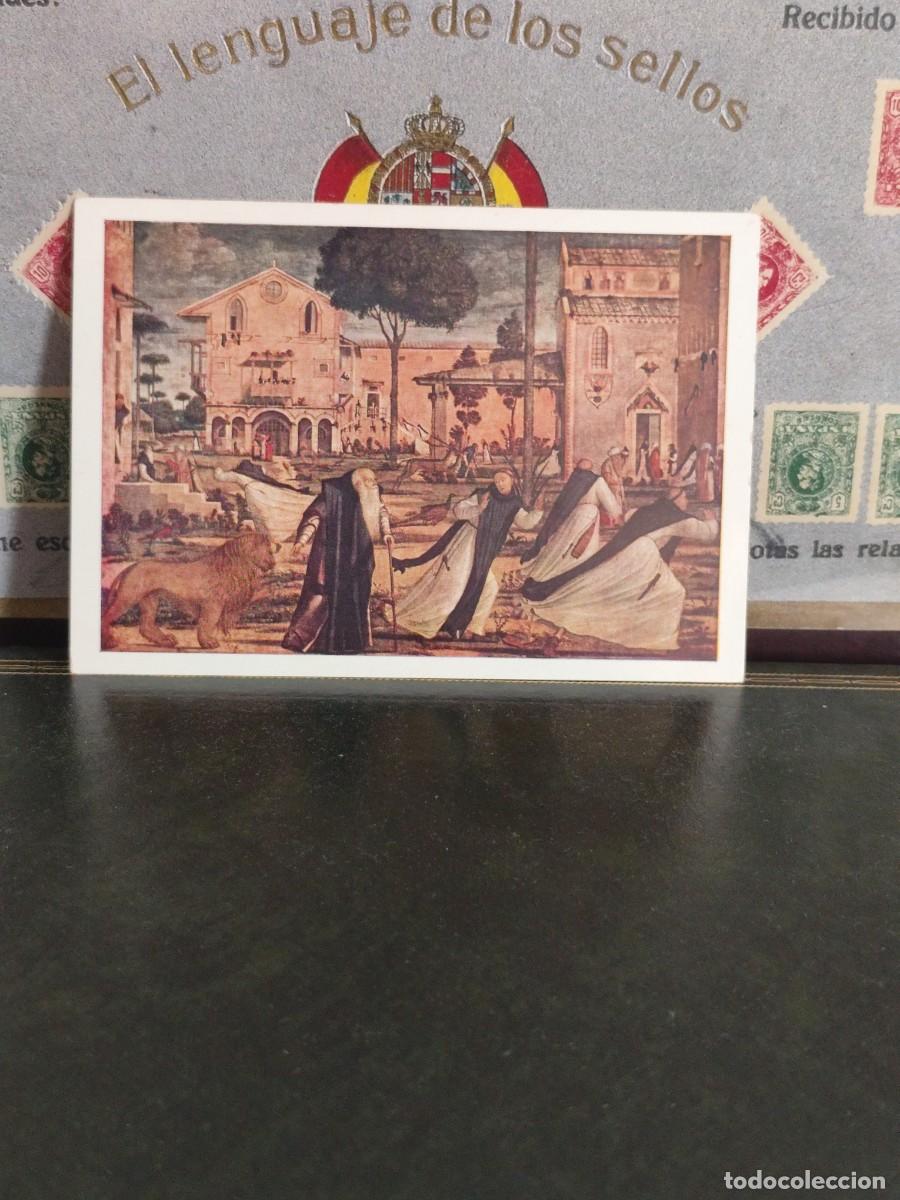 Postales: P6310 Postal San Girolamo ammansa il leone Vittore Carpaccio.Nuova Editoriale