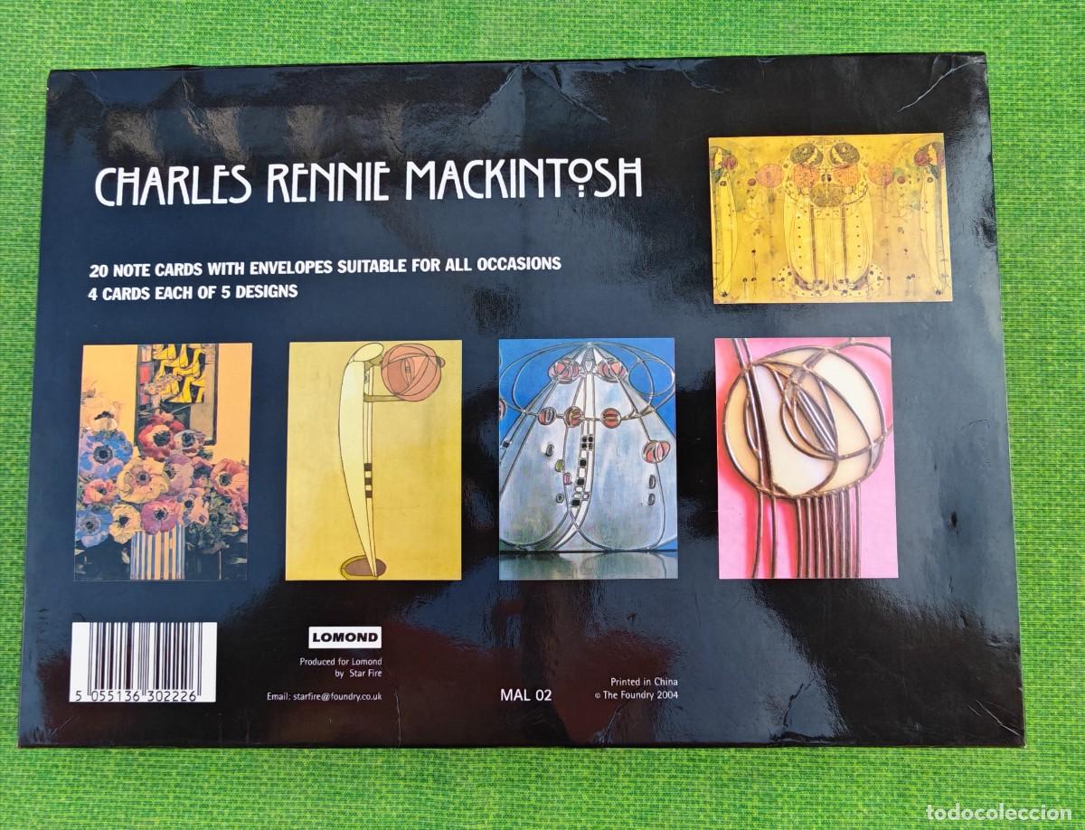 Postkarten: Juego de 20 tarjetas de felicitaci&oacute;n con sobres, con obras de Charles Rennie Mackintosh.