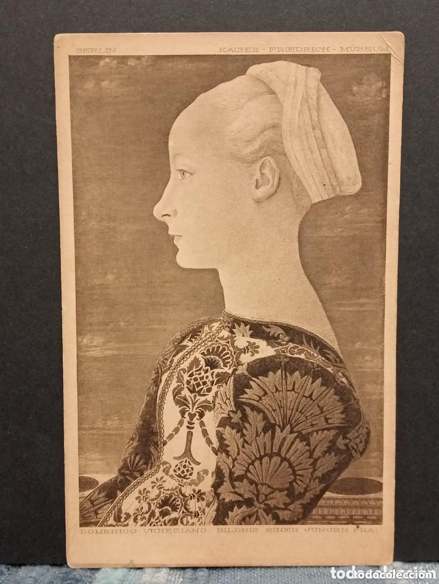 Postais: DOMENICO VENEZIANO BILDNIS EINER JUNGEN FRAU. BERLIN. KAISER FRIEDRICH MUSEUM