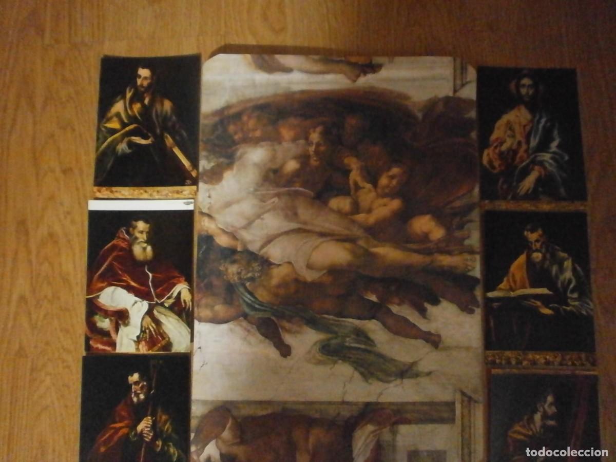 Postais: 8 POSTALES RETRATOS DE CUADROS Y UNA LAMINA DE LA CAPILLA SIXTINA