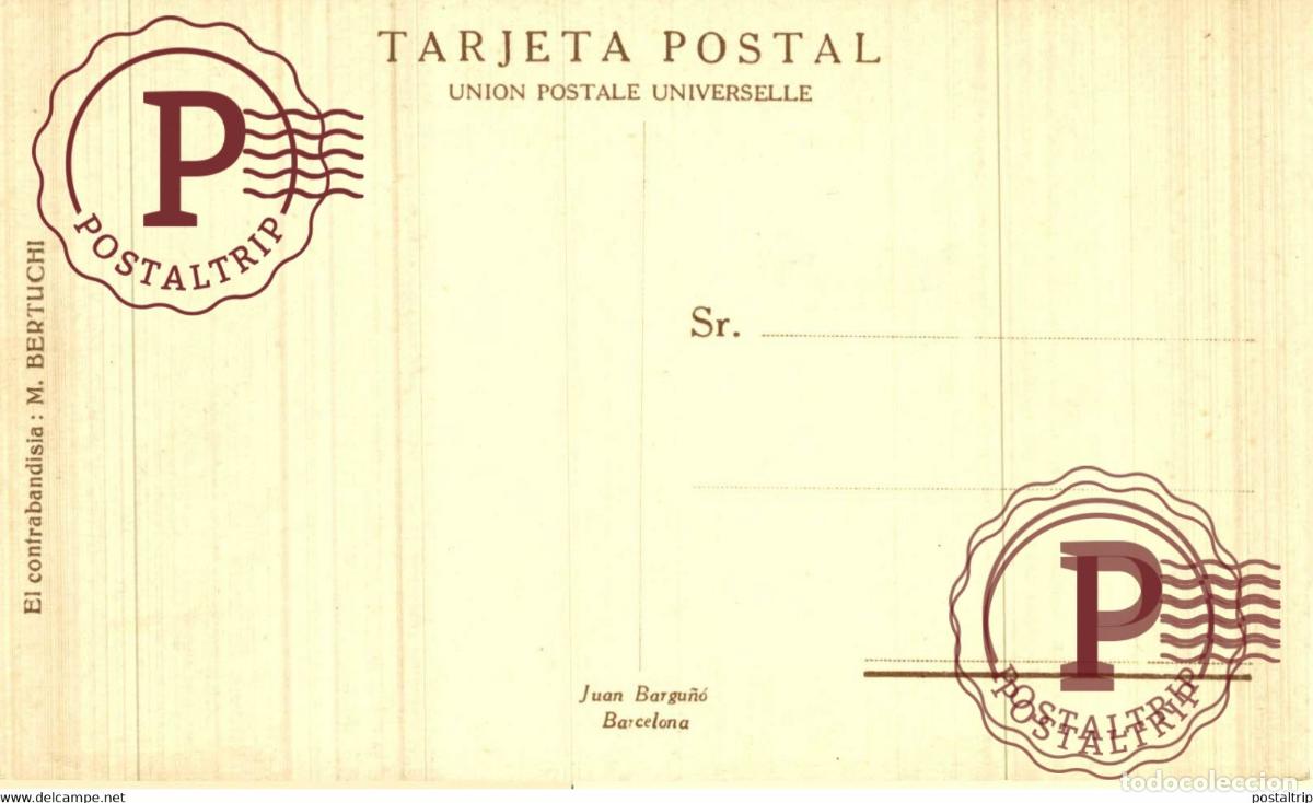 Postales: M. BERTUCHI. EL CONTRABANDISTA. - Foto 2