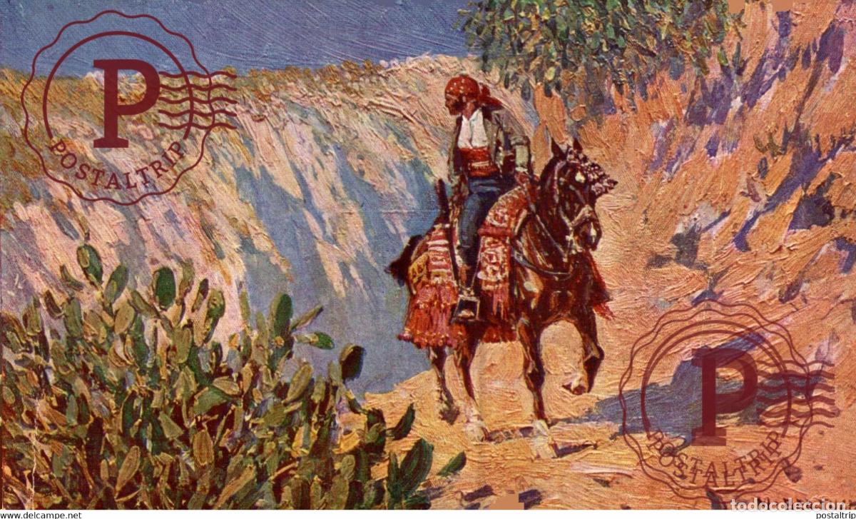 Postales: M. BERTUCHI. EL CONTRABANDISTA. - Foto 1