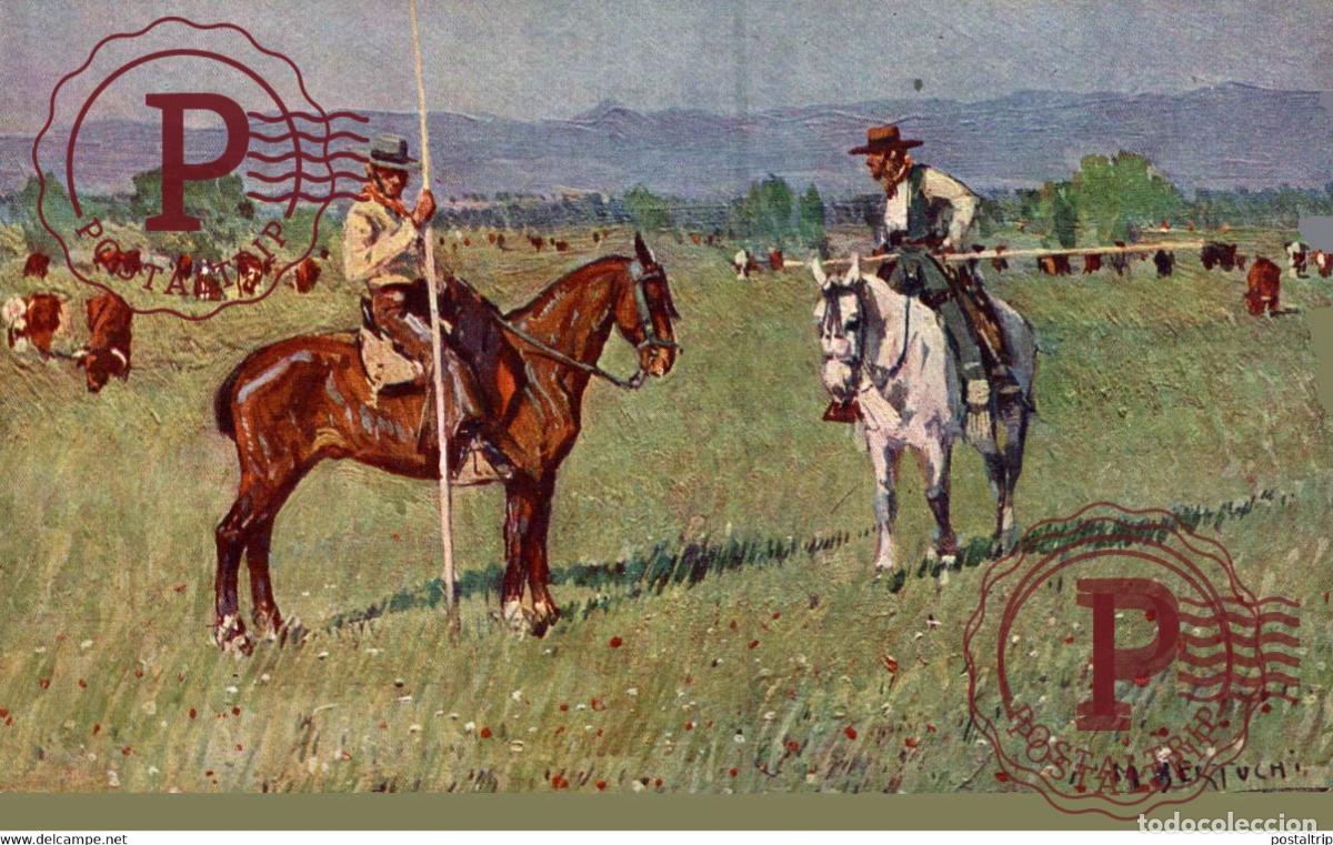 Postales: M. BERTUCHI. GARROCHISTAS.