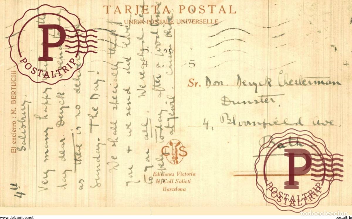 Postales: M. BERTUCHI. EL ENCIERRO. - Foto 2