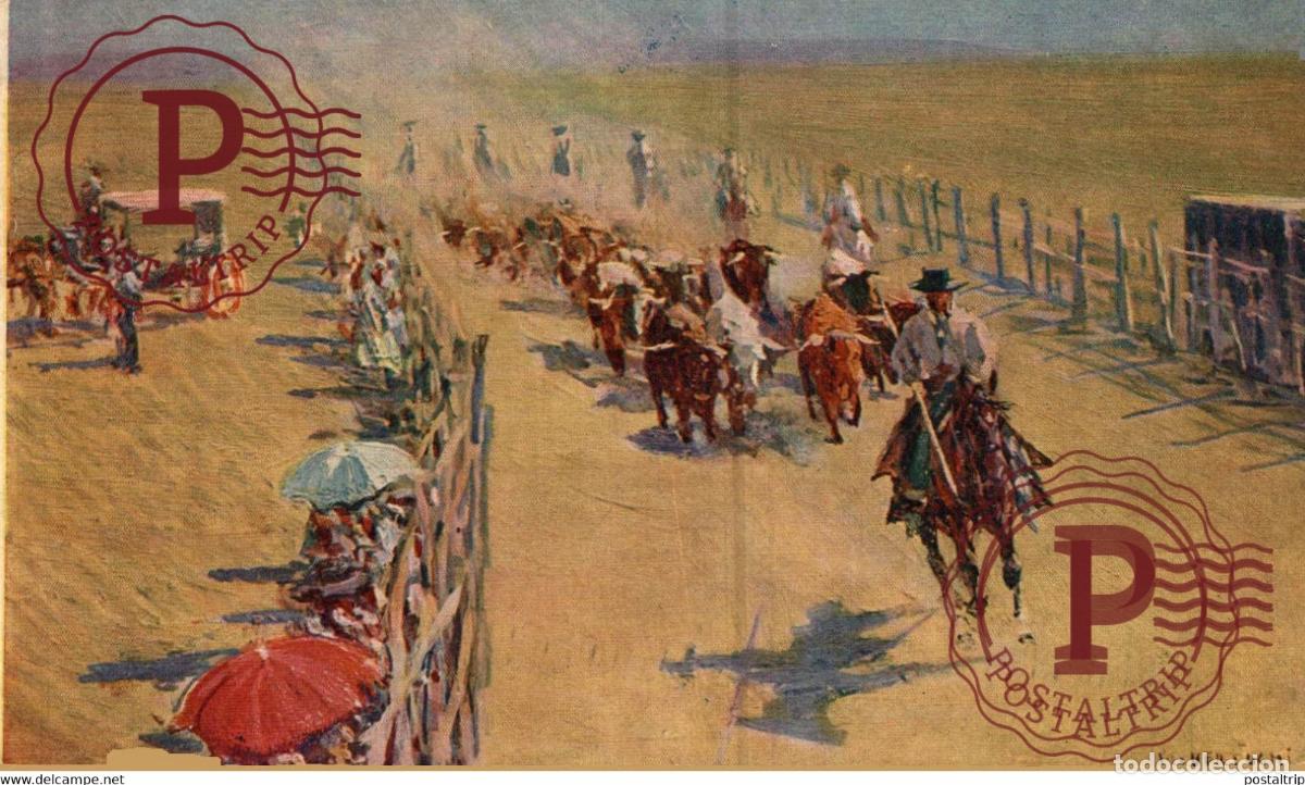Postales: M. BERTUCHI. EL ENCIERRO. - Foto 1